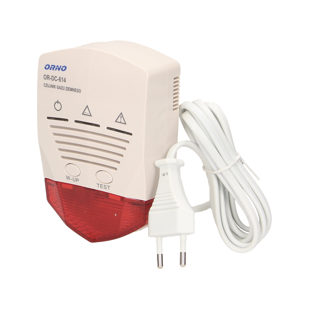 Detector gaze naturale ORNO OR-DC-614, 230V AC, alb