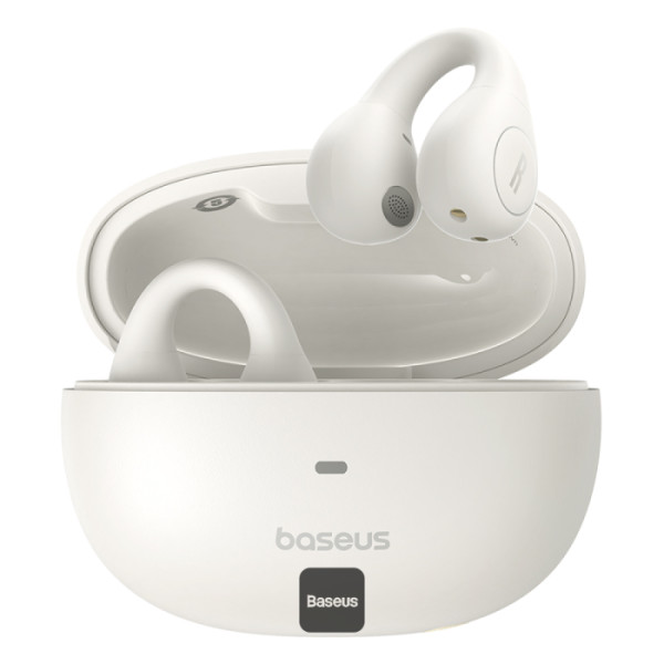Casti Wireless Baseus A00069101223-00, Bluetooth 5.3, Open-Ear, Alb