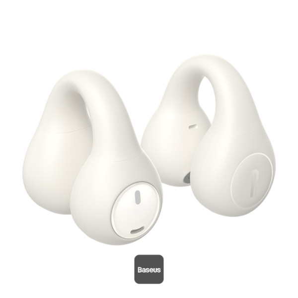 Casti Wireless Baseus A00069101223-00, Bluetooth 5.3, Open-Ear, Alb