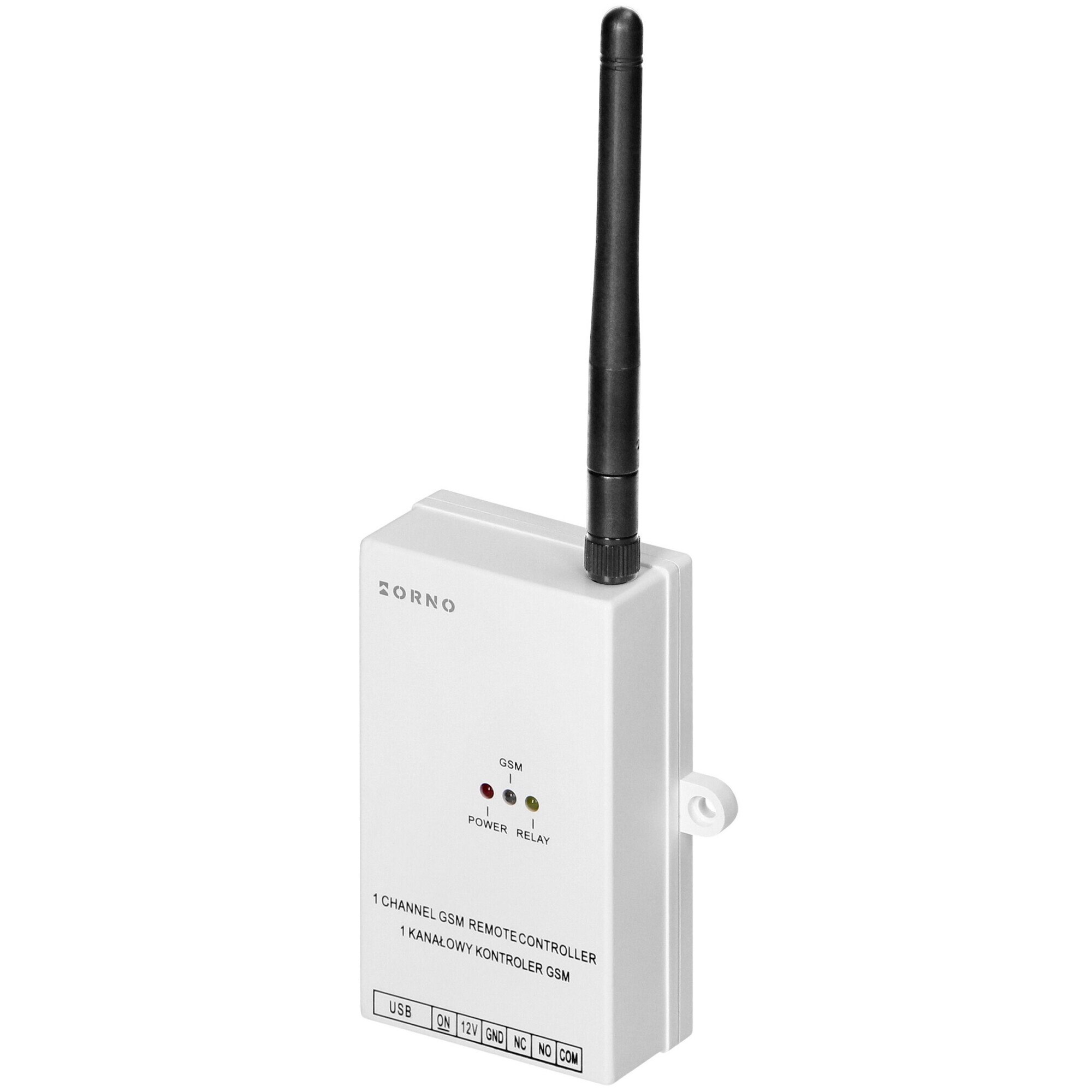 Modul pentru comanda deschidere usa garaj/poarta ORNO OR-GB-458, GSM, USB, 2300W, 12V, IP20, alb