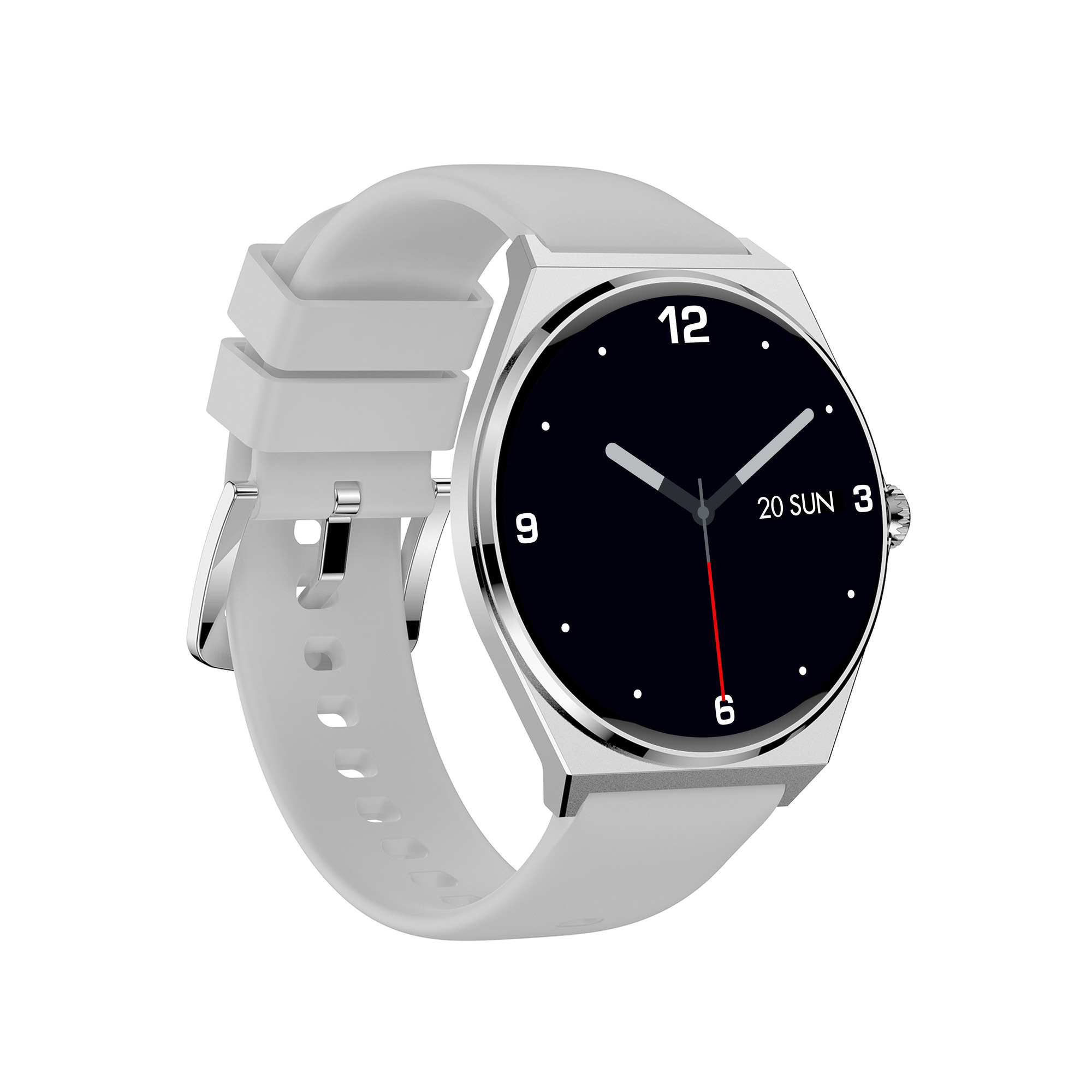 Smartwatch EcoWatch 5, 1.43" AMOLED, IP68, GPS, Argintiu
