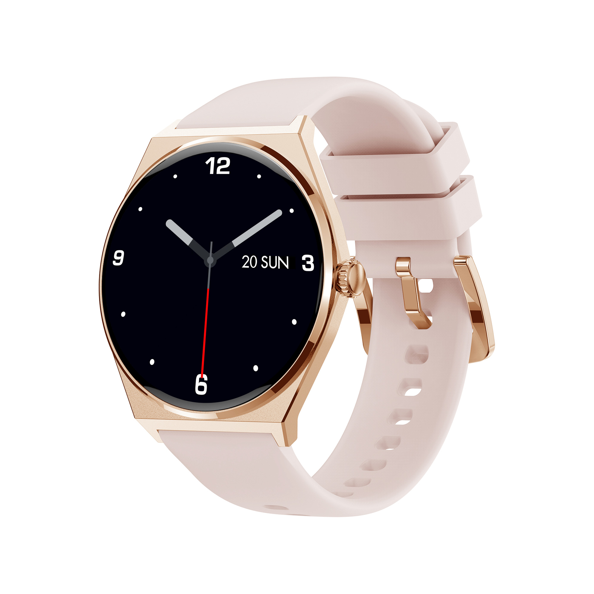 Smartwatch EcoWatch 5, 1.43" AMOLED, IP68, GPS, Roz/Auriu