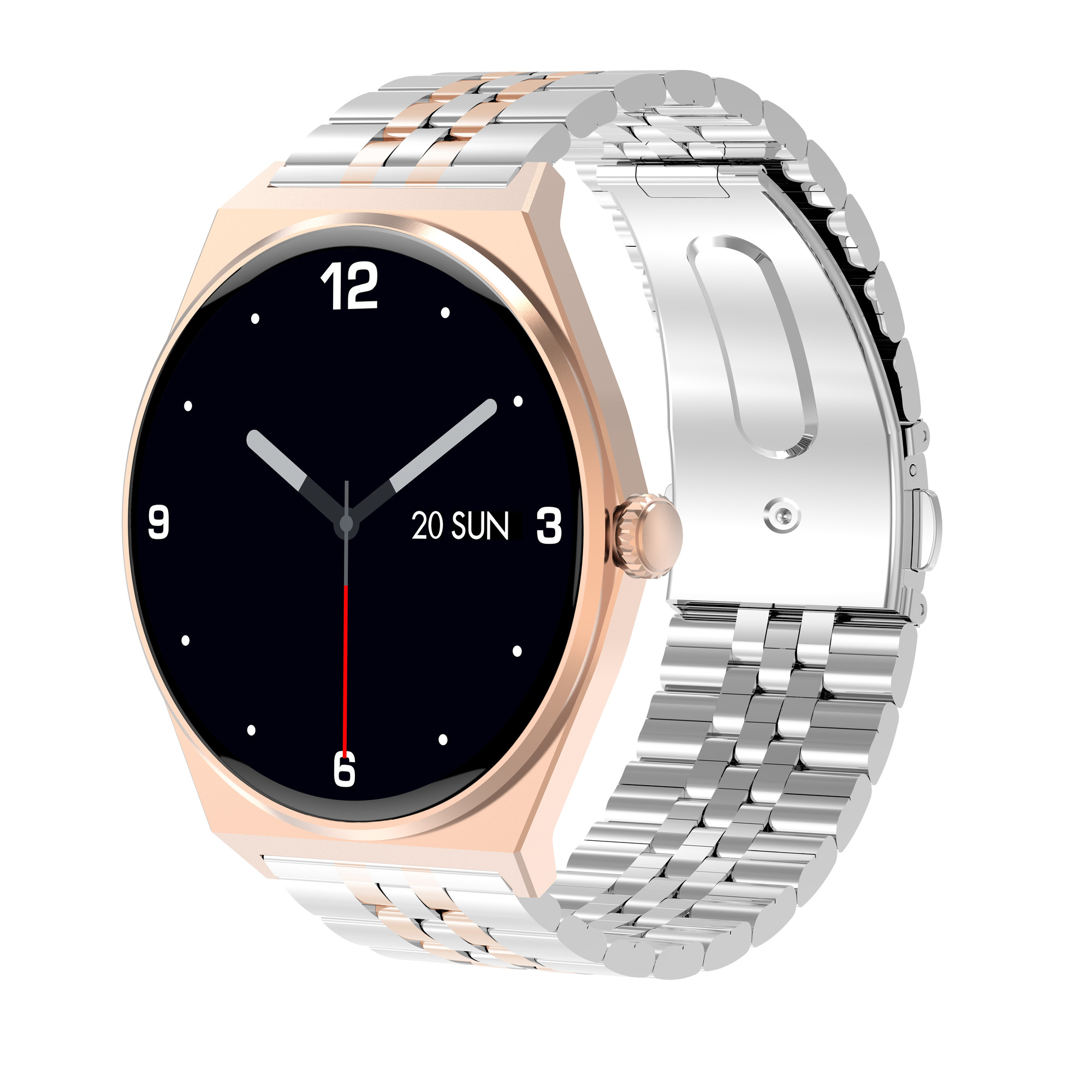 Smartwatch EcoWatch 5, 1.43" AMOLED, IP68, GPS, Roz/Auriu