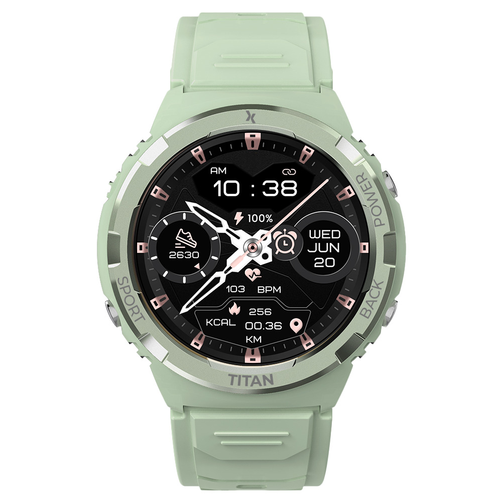 Smartwatch Maxcom Titan Valkiria, 48x45.3x13.2mm, 300mAh, IP69, verde