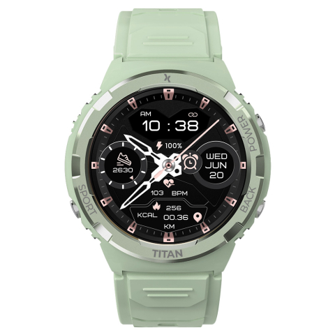 Smartwatch Maxcom Titan Valkiria, 48x45.3x13.2mm, 300mAh, IP69, verde