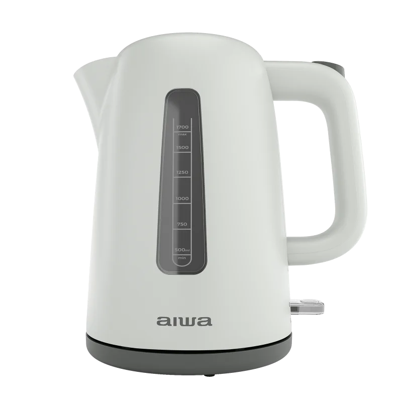 Fierbator Aiwa AKT-2000, 2200W, 1.7 litri, baza rotativa 360º, Oprire Automata Strix, Alb