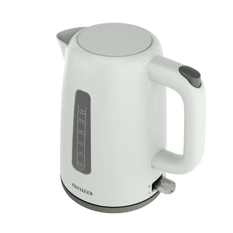 Fierbator Aiwa AKT-2000, 2200W, 1.7 litri, baza rotativa 360º, Oprire Automata Strix, Alb