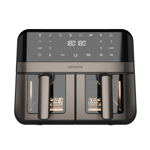 Friteuza Aiwa AFR-9000, 2400W, 9 litri, 8 programe, 80°C - 200°C, 60 minute, Defrost si autocuratare