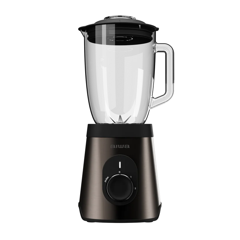 Blender de masa Aiwa ATB-1500, 1500W, 1.5l, 2 viteze + Pulse, 6 lame inox Satoku®, Zdrobire gheata
