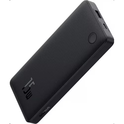 Baterie externa Baseus Airpow Lite, 10000mAh, 15W, 1 x USB, 2 x USB Type-C, total 3A, negru