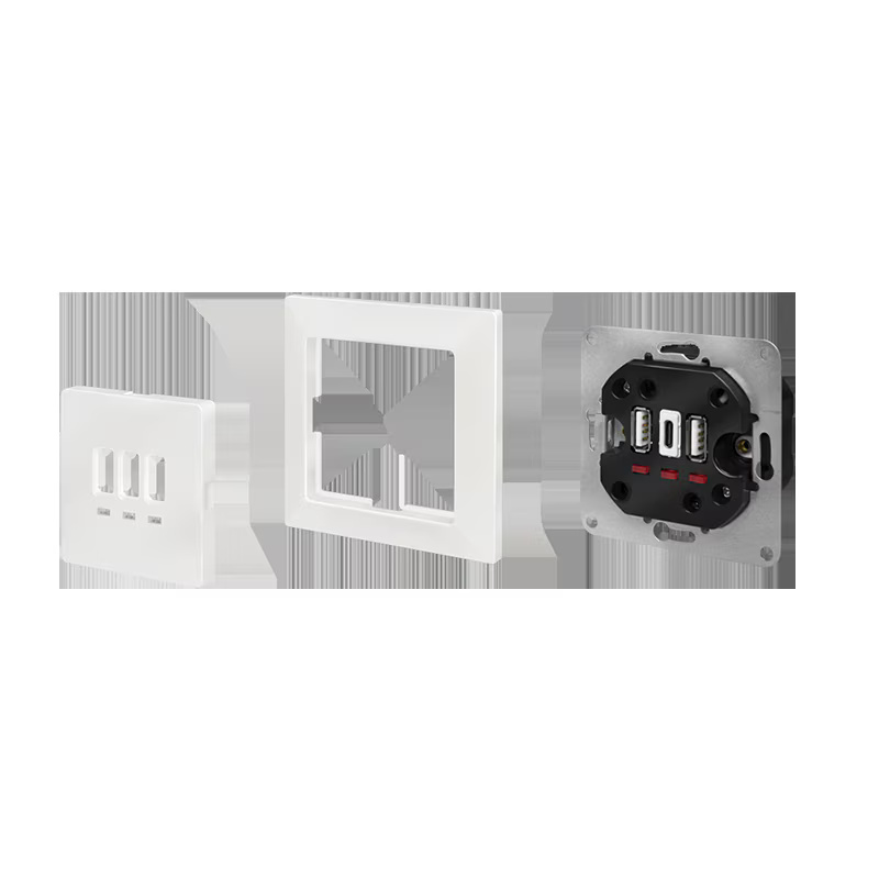 PRIZA LOGILINK, de perete, 2 x USB-A 5V/2.4A, 1 x USB-C 5V/3A, ingropata, martori LED, alb, "PA0254" (timbru verde 0.18
