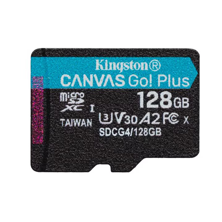 Card de memorie Kingston CanvasGo! Plus, 128GB, microSDXC, UHS-I U3, Clasa 10