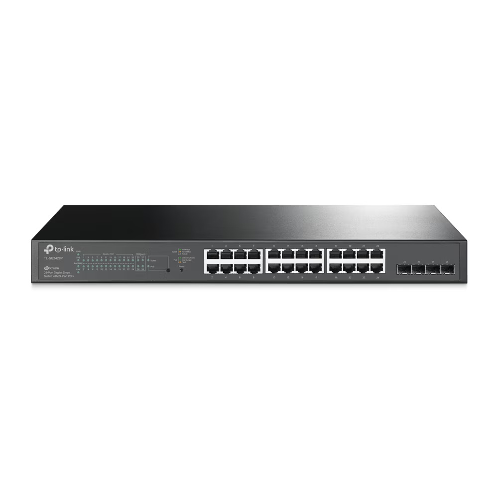 Switch TP-Link TL-SG2428P, 24 Porturi Gigabit PoE+, 4 Porturi SFP