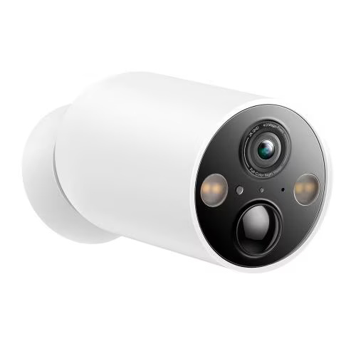 Camera IP Exterior cu acumulator TP-LINK, IP66, dist. IR 15 m, tip lentila fixa 3.15 mm, 3 Mpx rezolutie 2K, wireless, microfon, carcasa plastic, necesita HUB, include 2 bucati