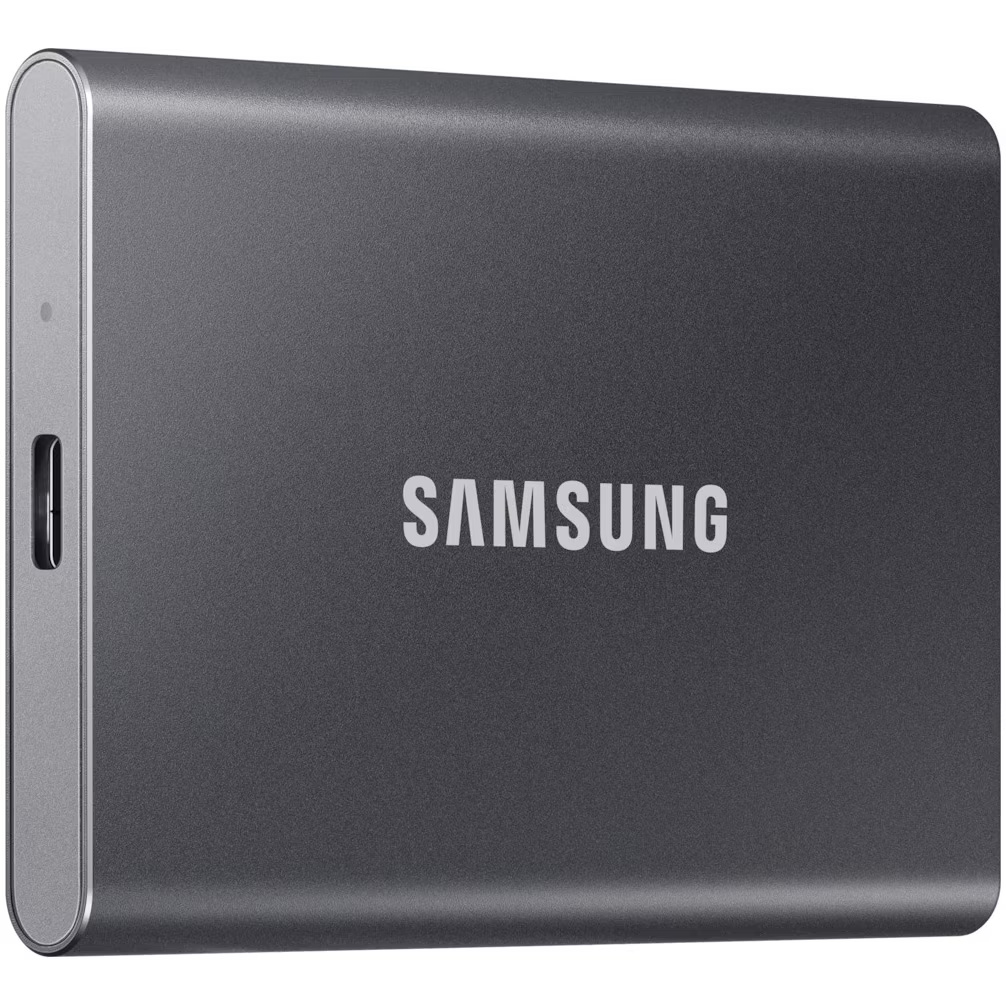 SSD extern Samsung T7 portabil, 1TB, USB 3.2, Titan Grey