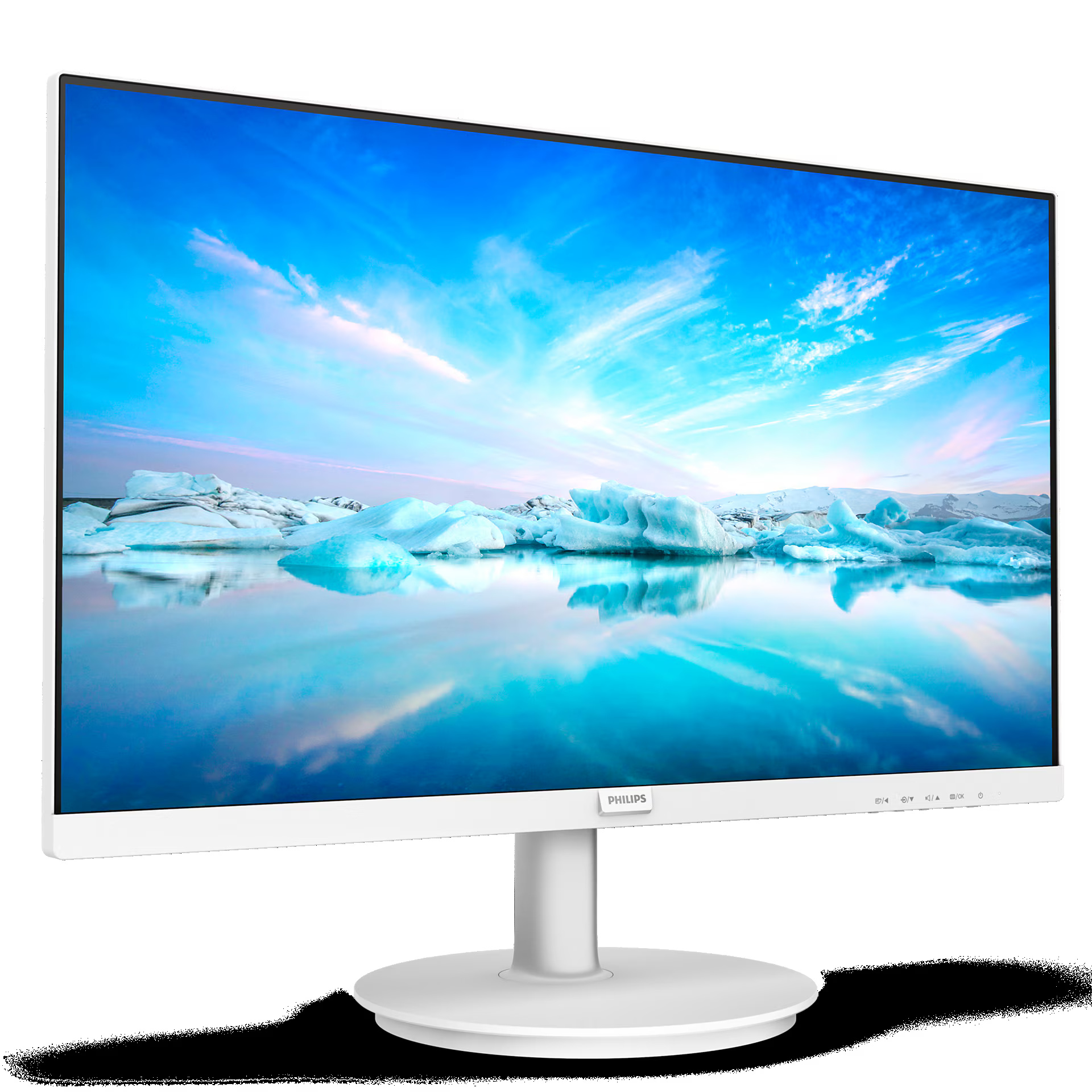 Monitor Philips LED IPS 23.8", FHD, 75Hz, 4ms GtG, HDMI, FlickerFree, Low Blue, Speakers, Alb, 241V8AW