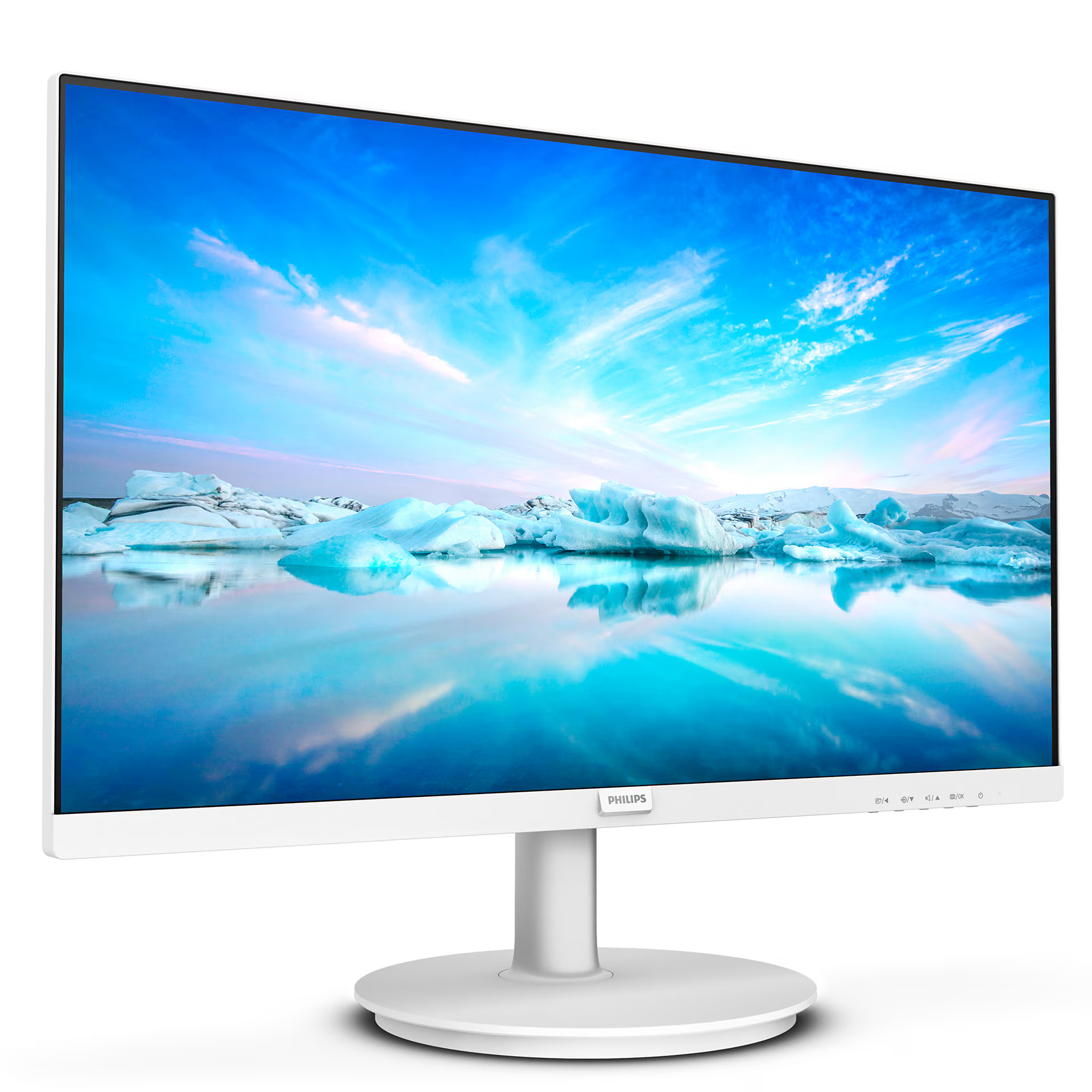 Monitor Philips LED IPS 23.8", FHD, 75Hz, 4ms GtG, HDMI, FlickerFree, Low Blue, Speakers, Alb, 241V8AW