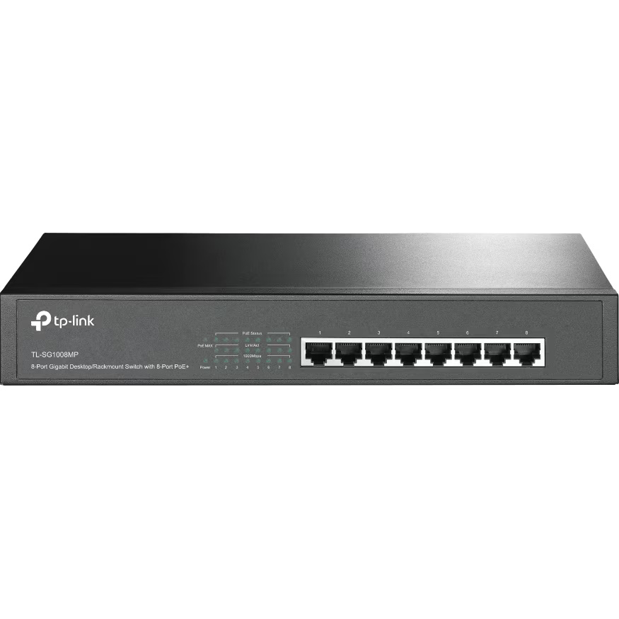 Switch TP-Link TL-SG1008MP, 8 Porturi Gigabit PoE+