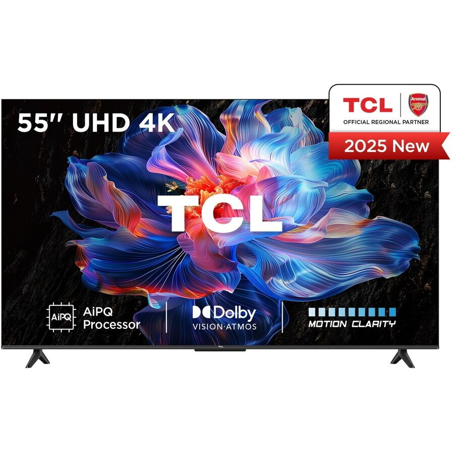 Televizor LED TCL 55V6C, Smart TV, 139 cm, Ultra HD 4K, Google TV, Clasa E
