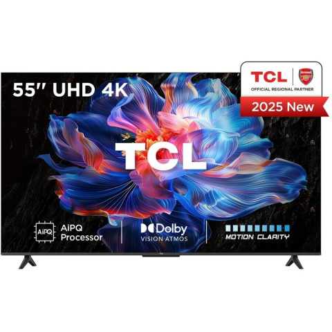 Televizor LED TCL 55V6C, Smart TV, 139 cm, Ultra HD 4K, Google TV, Clasa E