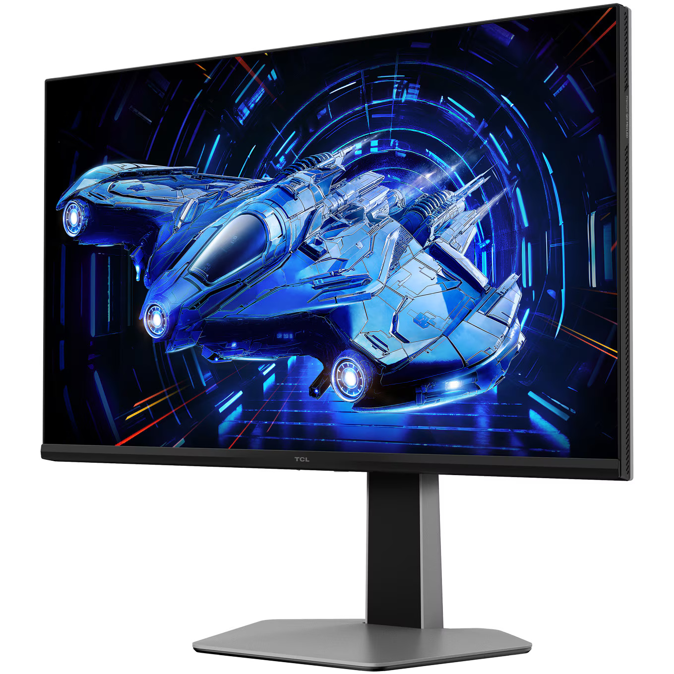 Monitor Gaming QD-Mini LED TCL 27G64, 27", QHD (2560x1440), 180Hz, 1ms GTG, AMD FreeSync™ Premium, G-Sync™ Compatible, HDR600, 2x HDMI, Display Port, Jack, Pivot, negru/gri