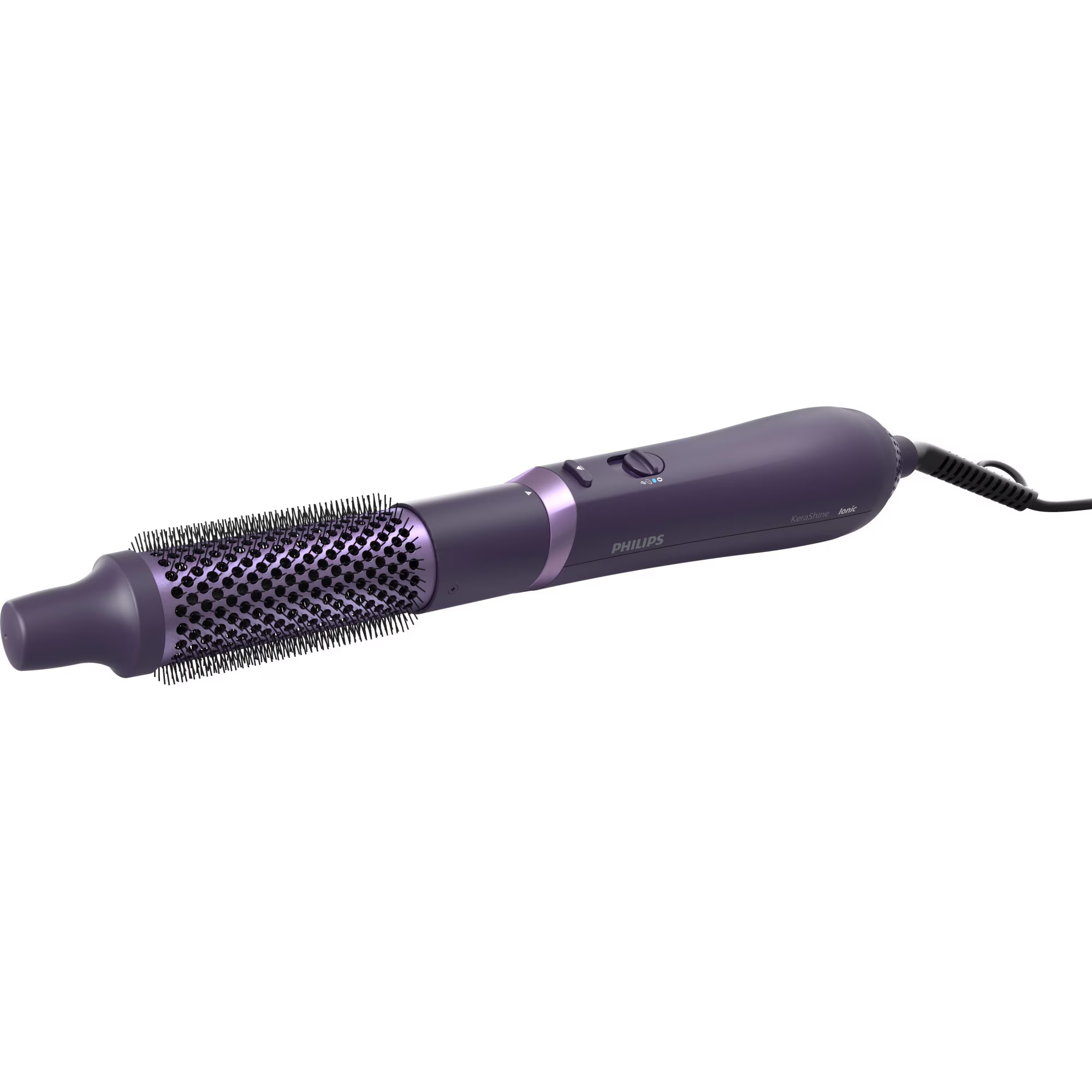 Perie cu aer cald Philips Seria 3000 BHA305/00, 800W, tehnologie cu ioni, 3 accesorii, diametru perie 38mm, setare temperatura de ingrijire si aer rece, infuzata cu cheratina