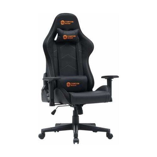 Scaun gaming Canyon Irida RGBCH03, RGB, negru, reglabil, cu suport pentru cap