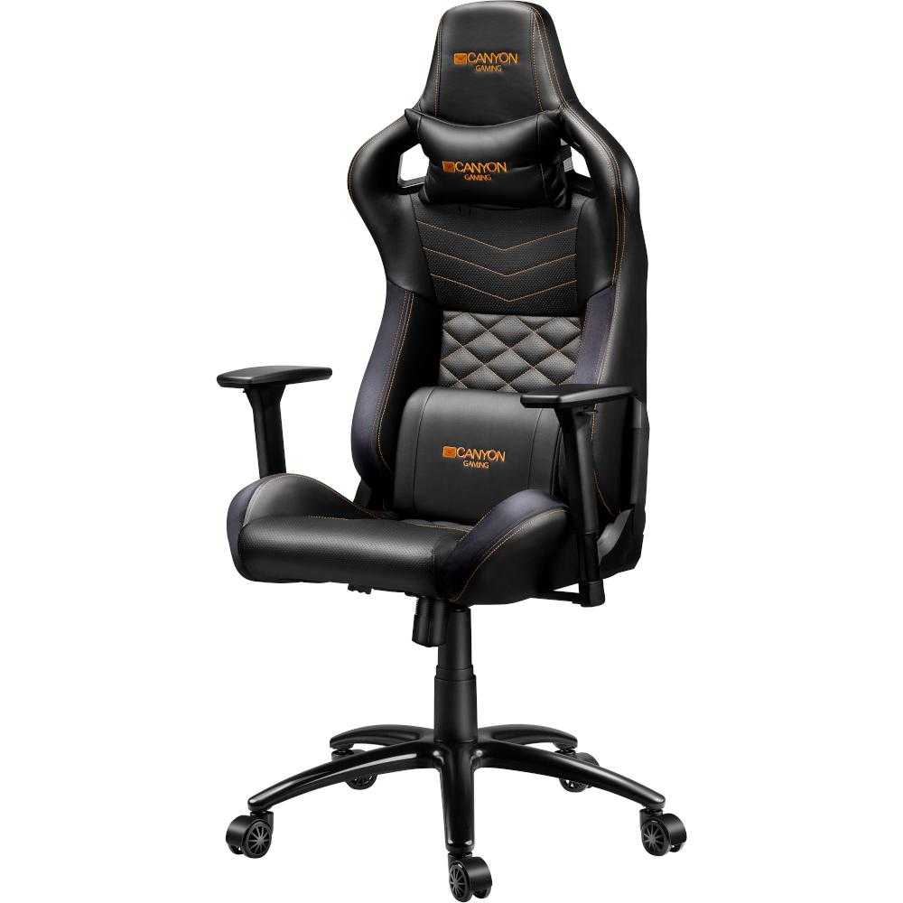 Scaun gaming, CANYON, Negru