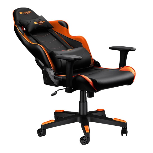 Scaun Gaming CANYON Deimos GС-4 Negru+Portocaliu