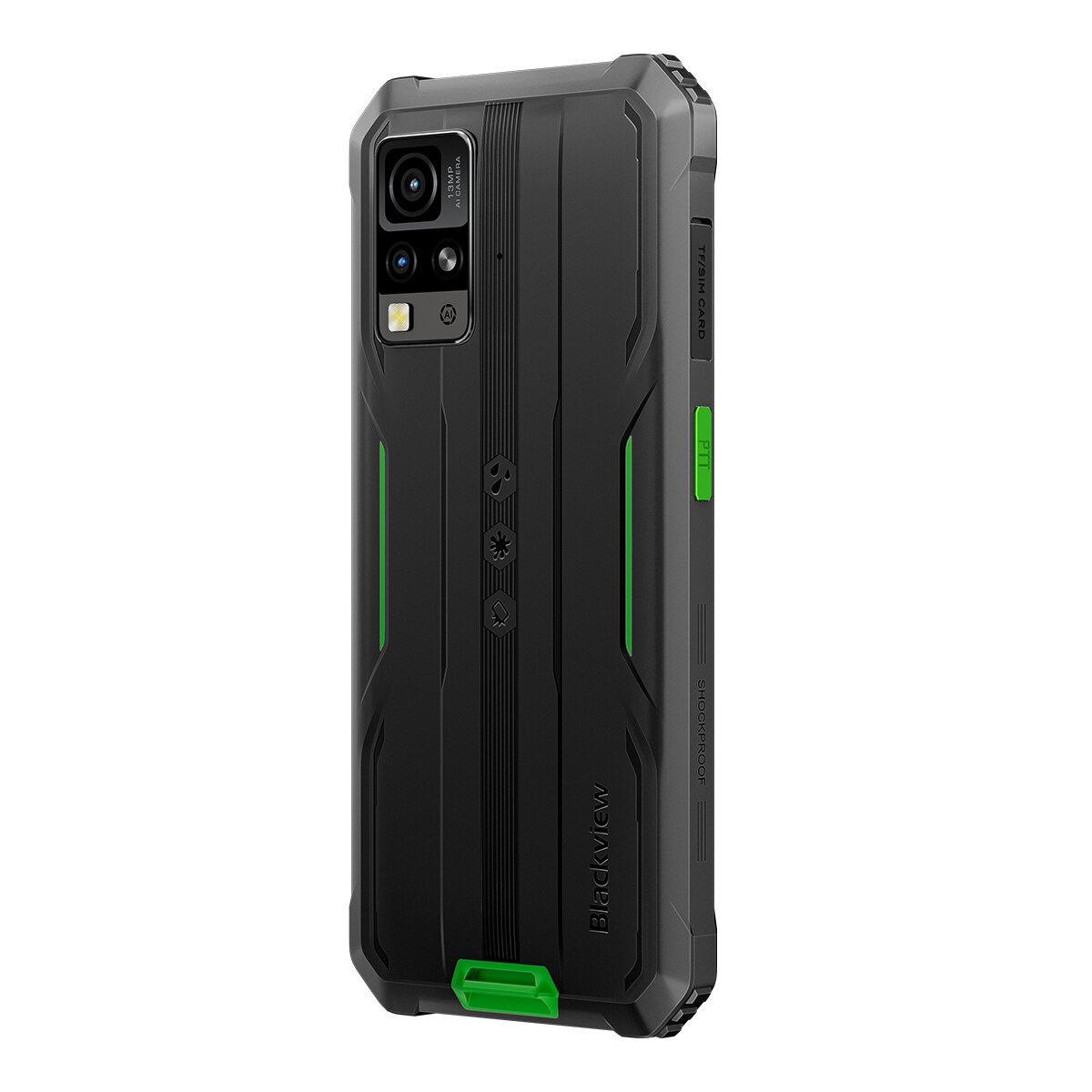 Telefon mobil Blackview BV4800 Pro, 4G, (4GB + 8GB extensibili), 128GB, 6.56'' HD+, Android 14, 5180mAh, Verde