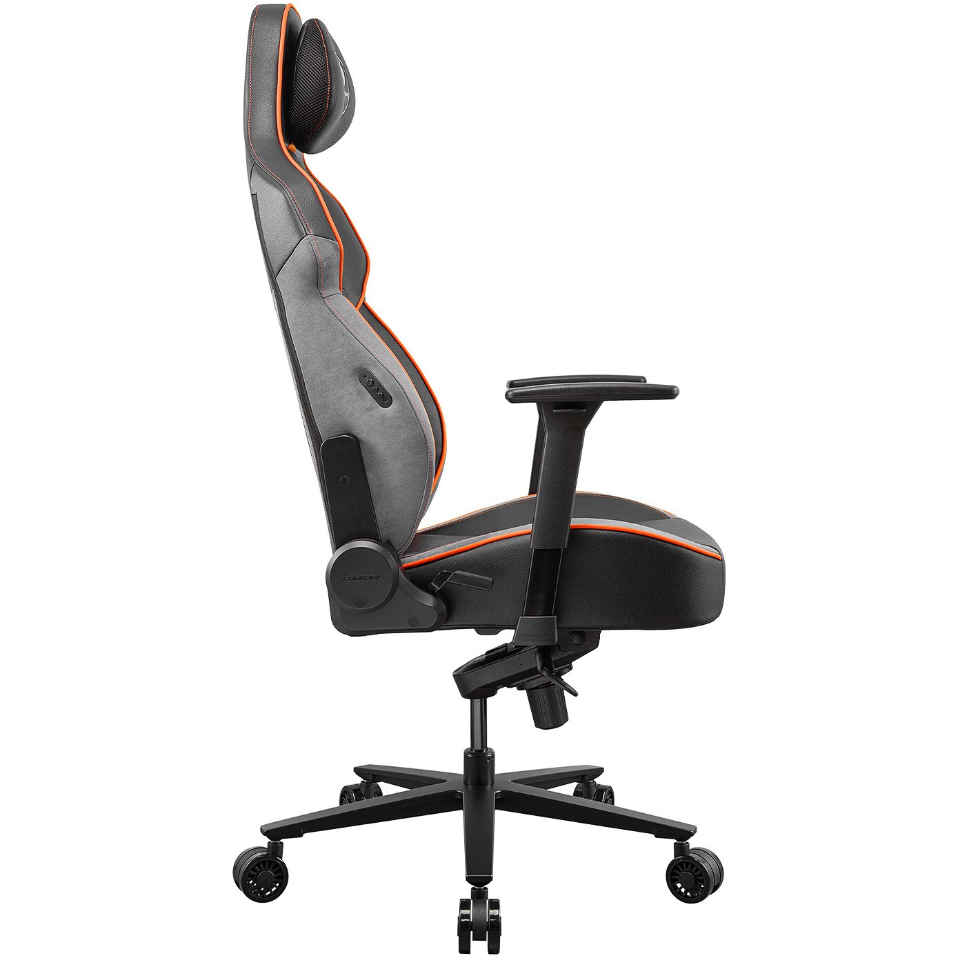 Scaun gaming Cougar NxSys Aero, Negru/Portocaliu