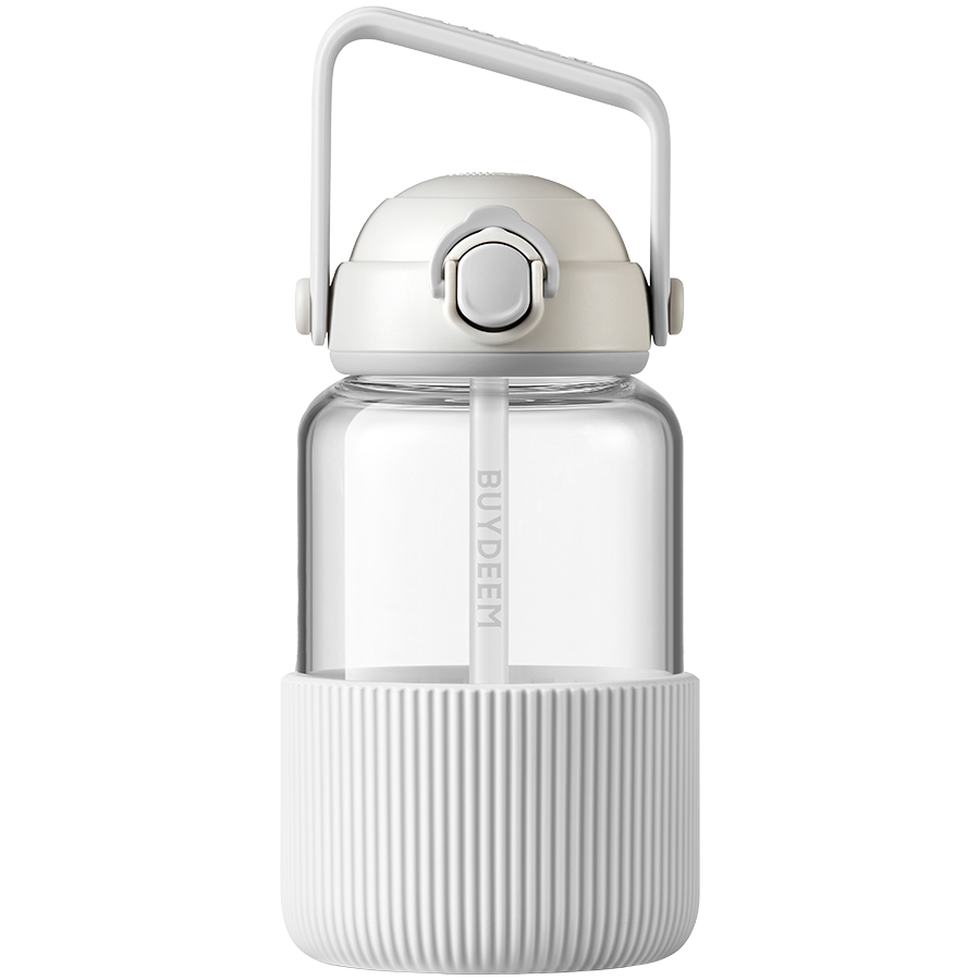 Sticla cu pai portabila BUYDEEM DG710-OW, 1.0 l Alb