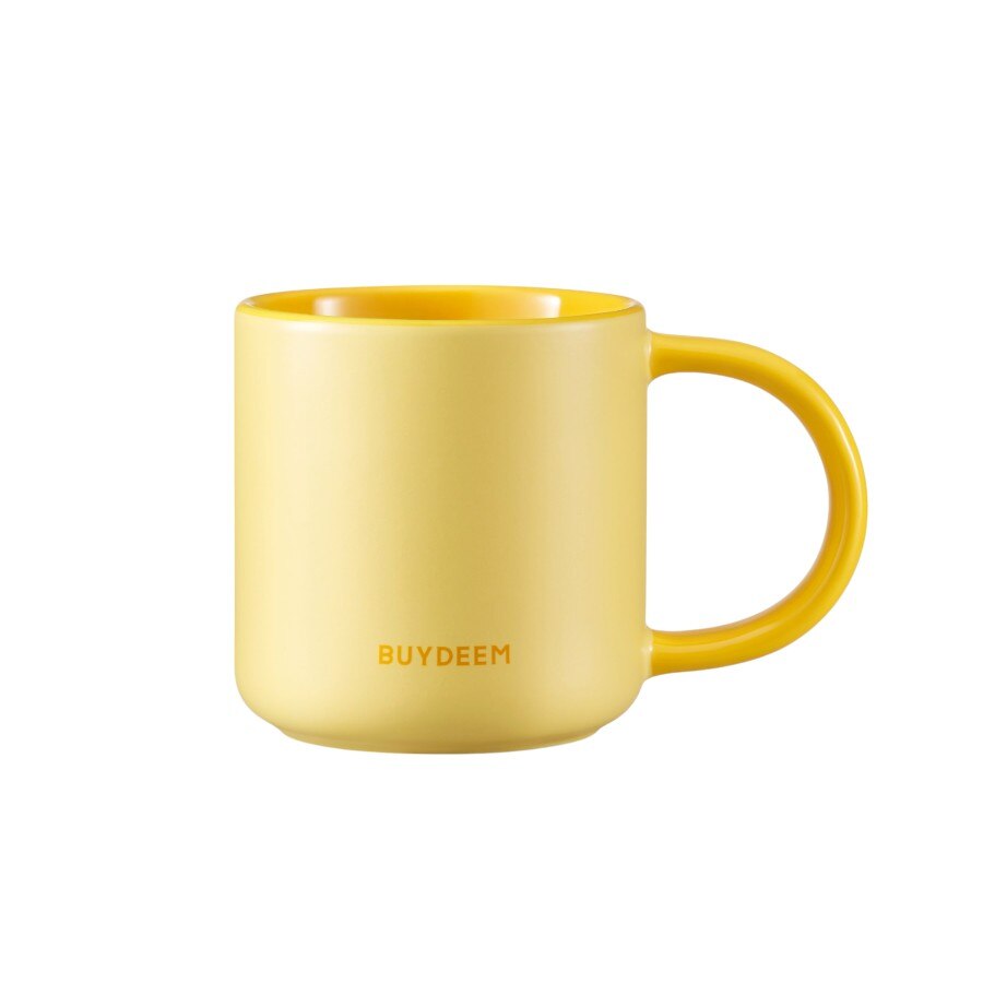 BUYDEEM Ceasca de ceai din ceramica pentru cafea cu bucla si baza extra lata 300 ml