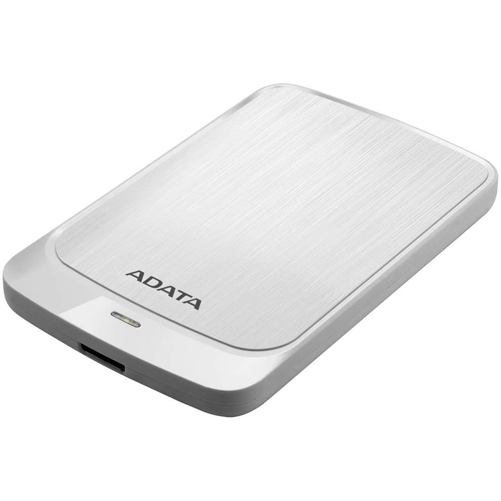 HDD extern ADATA HV320 Slim 2TB, Shock Sensor, 2.5", USB 3.2, Alb