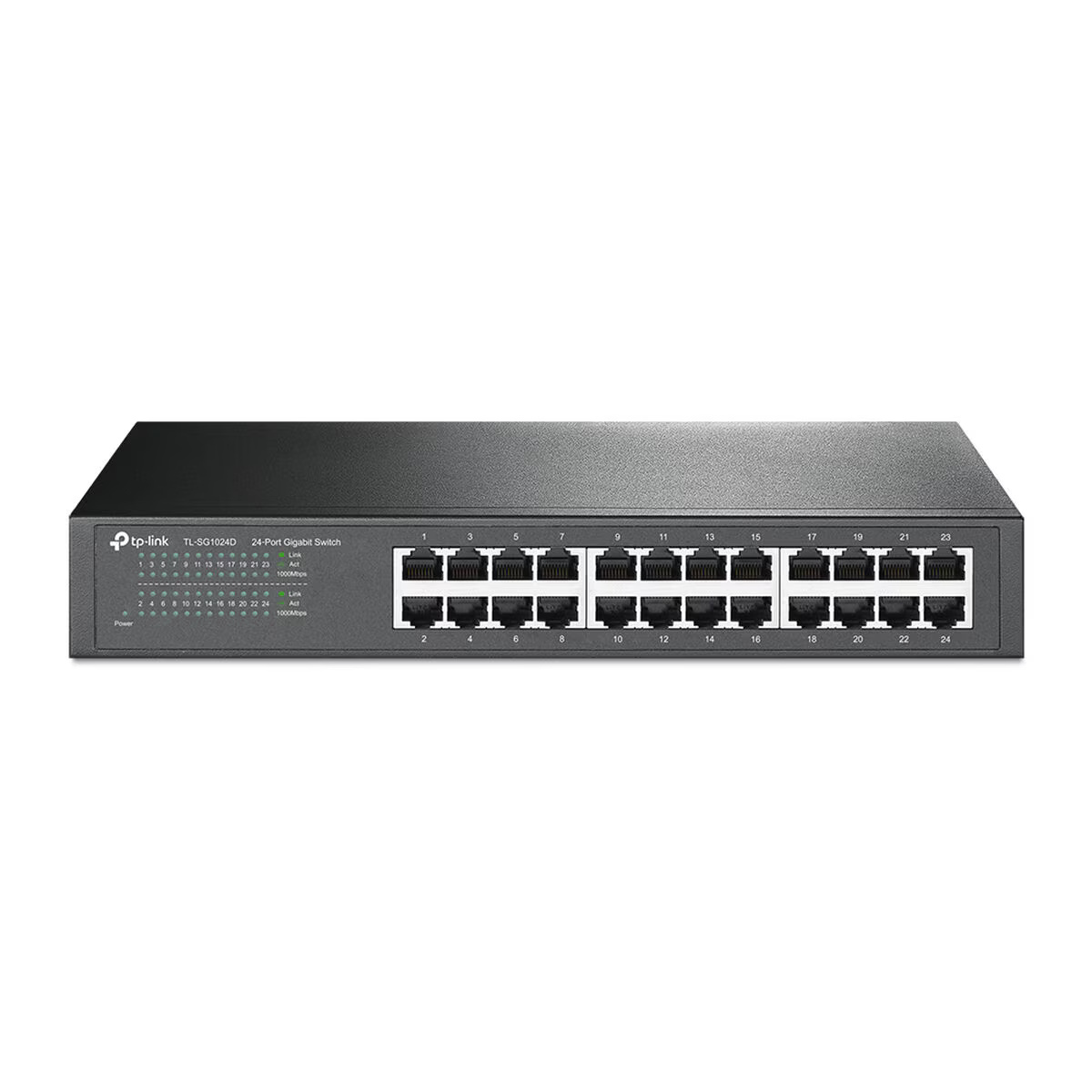 Switch TP-Link TL-SG1024D 24P Gigabit, 24 porturi, gri, 10/100/1000 Mbps