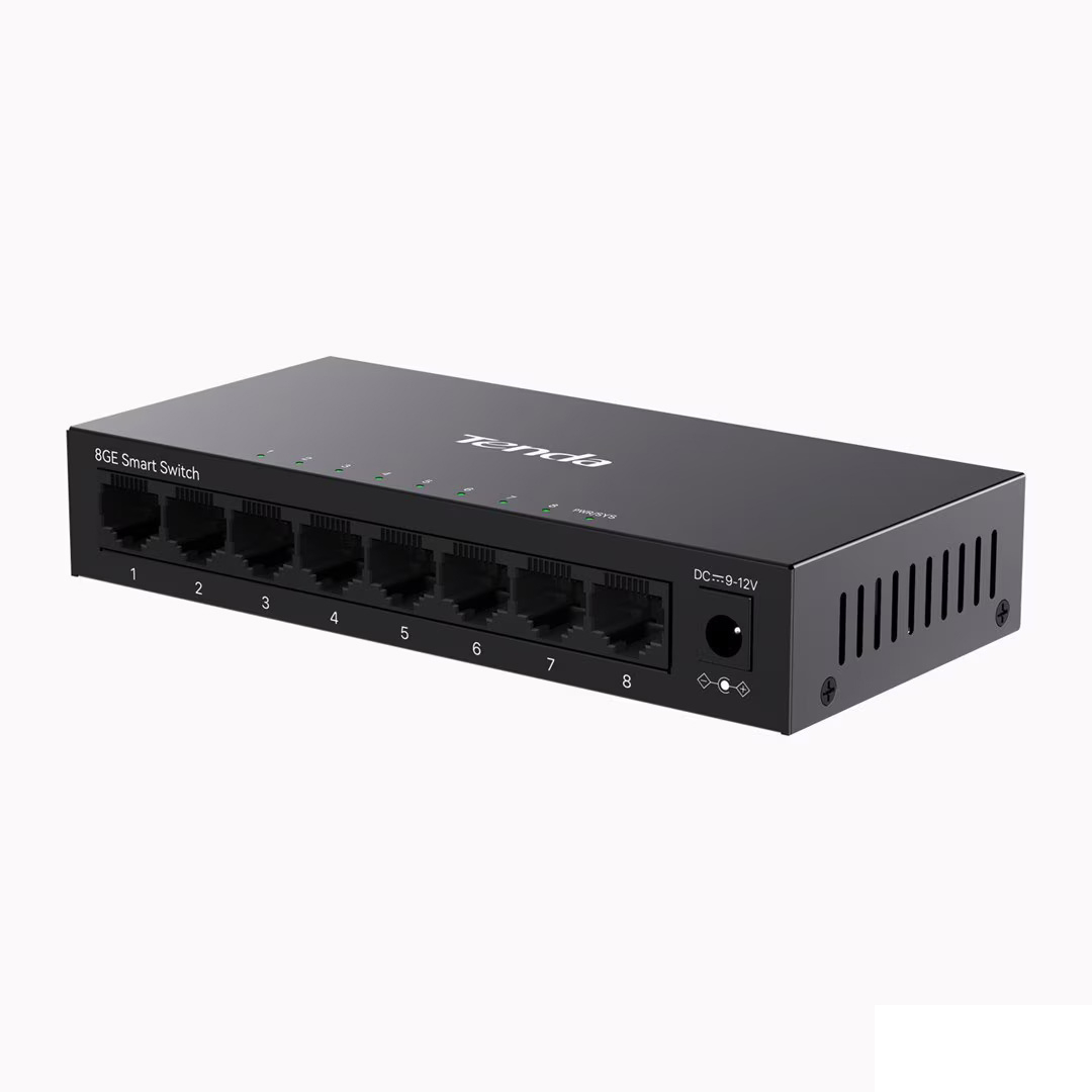 Switch Tenda TEG2208D, 8 porturi Ethernet, negru, 145x80x66mm