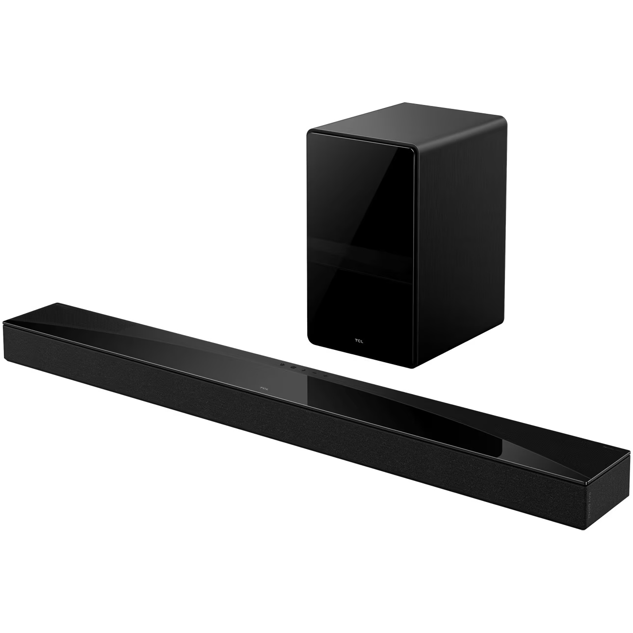 Soundbar TCL Q75H, 5.1.2, 620W, Bluetooth 5.1, Dolby Atmos & DTS-Virtual:X, e-ARC, Subwoofer Wireless, Negru