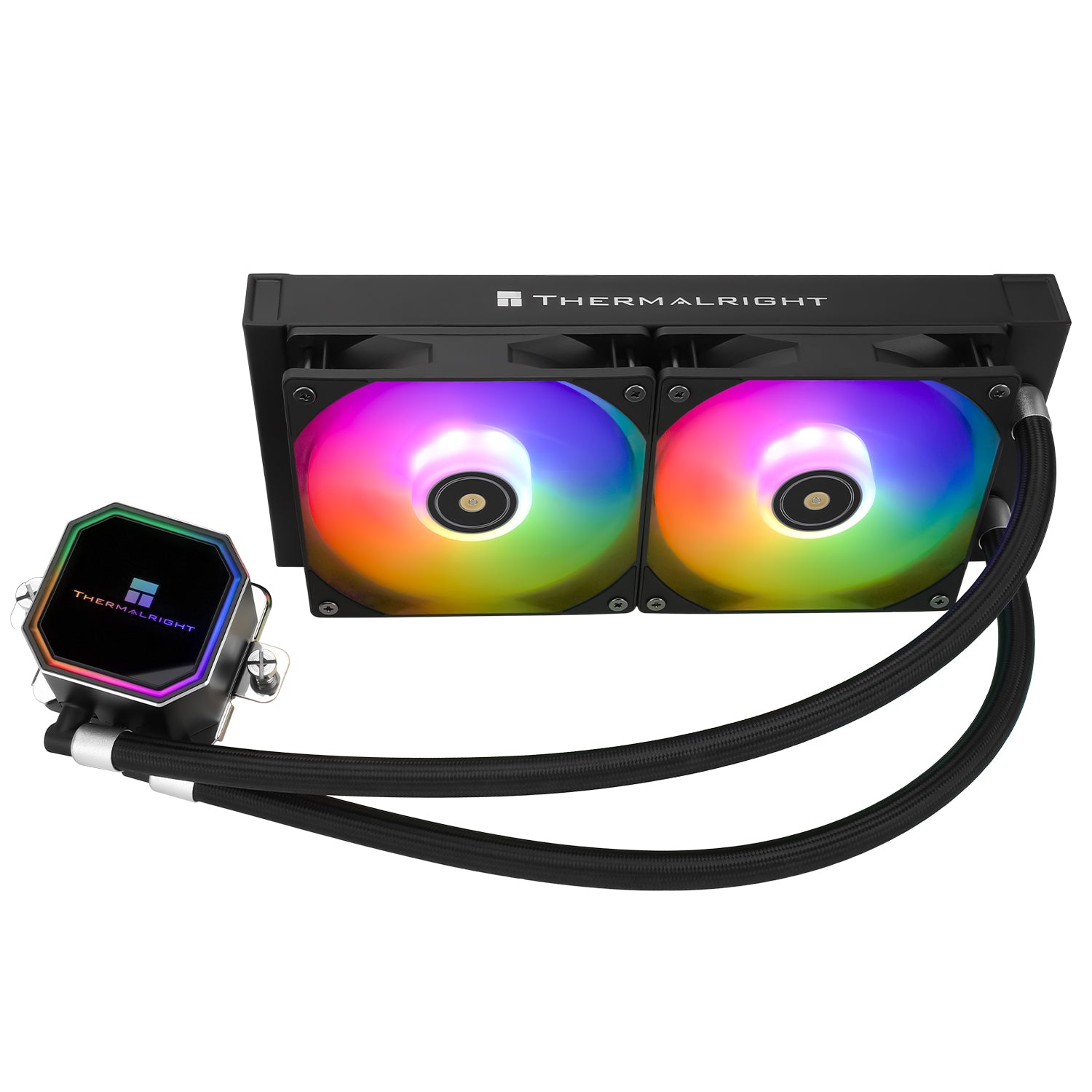 Cooler Procesor, Thermalright Frozen Prism 240 Black ARGB, LGA1851/LGA1700/AM5, racire cu apa