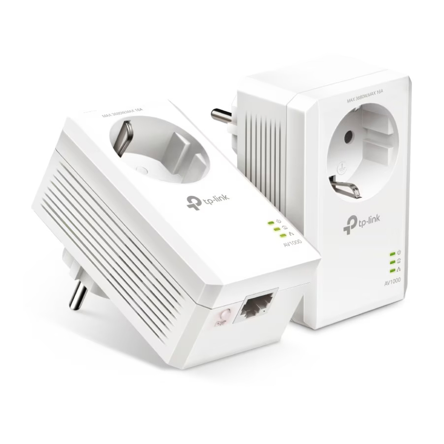Kit Adaptor Powerline Tp-Link TL-PA7017P KIT, AV1000 Gigabit