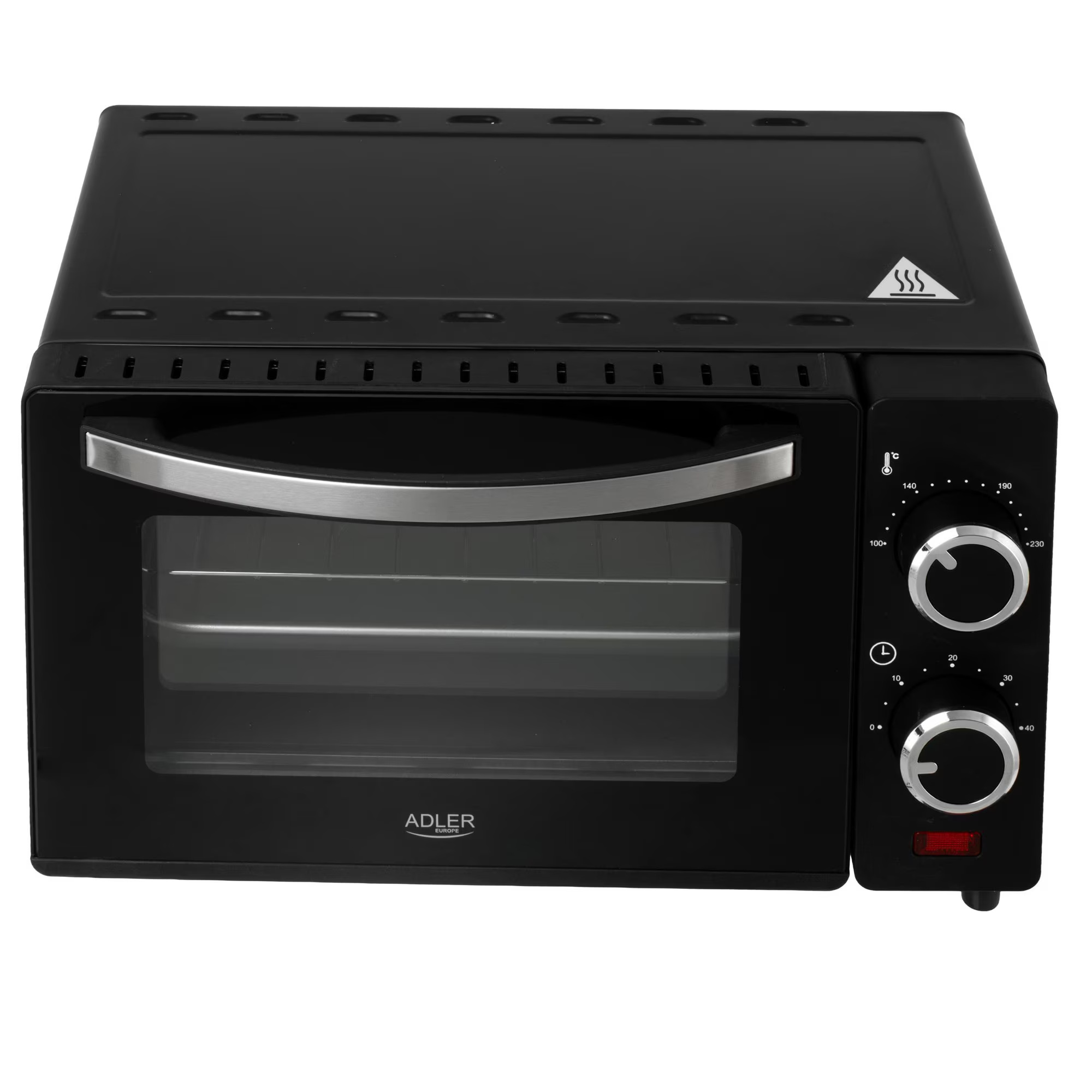 Set Cuptor Electric Cu Gratar, Adler, Ad6032, Tava Si Maner, Putere 650W, Alimentare 220/240V ~ 50/60Hz, Tip Priza E/F, Timer 0/60 Minute, 36.5 x 28.5 x 22, 1 cm, Negru