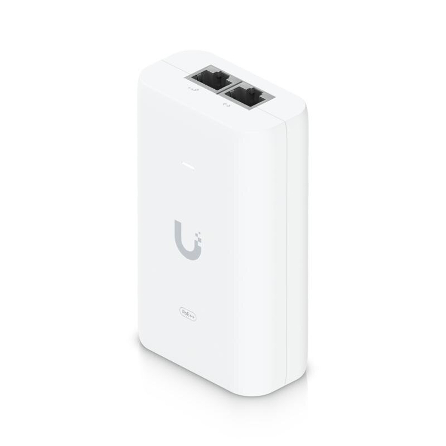 Injector PoE, UbiQuiti, Plastic, IEEE 802.3at, 63x34x106 mm, Alb