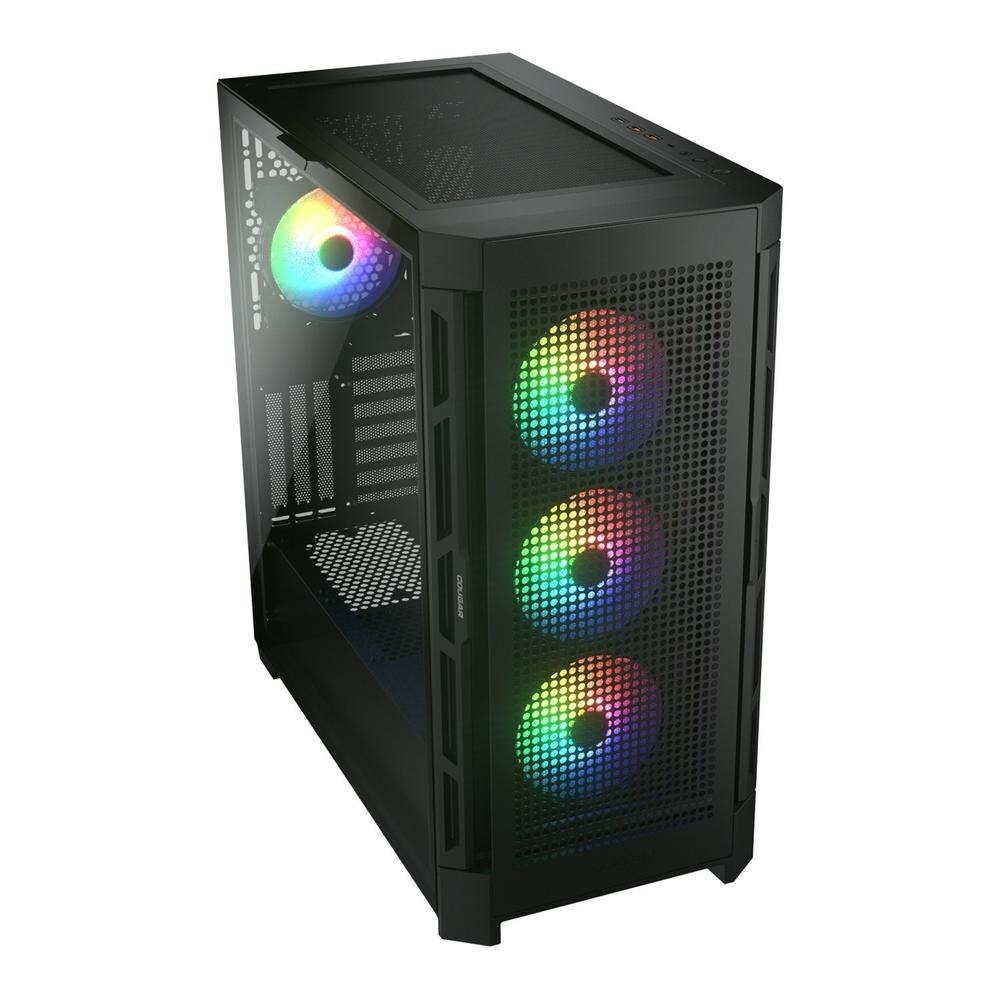Carcasa placa de baza, Cougar, Iluminare RGB, USB-C, 240X496X465 mm, Negru