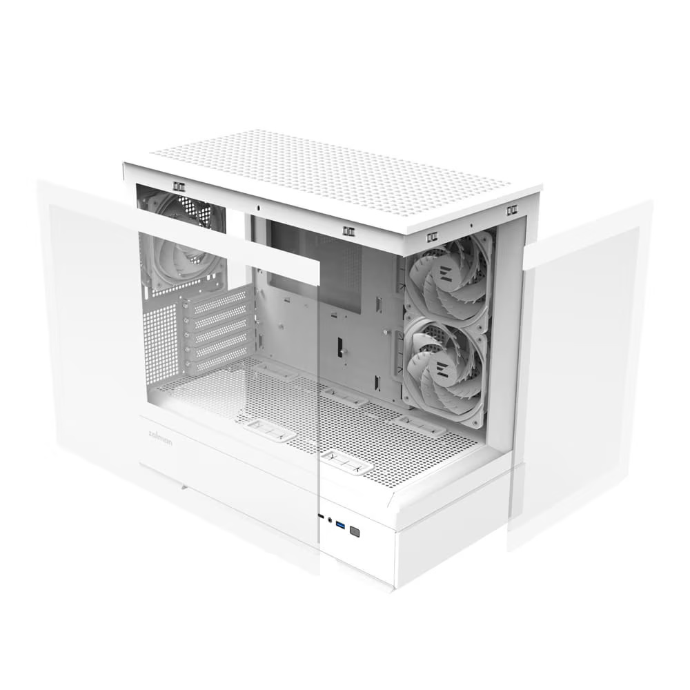 Carcasa PC Zalman P30 White V2, alb