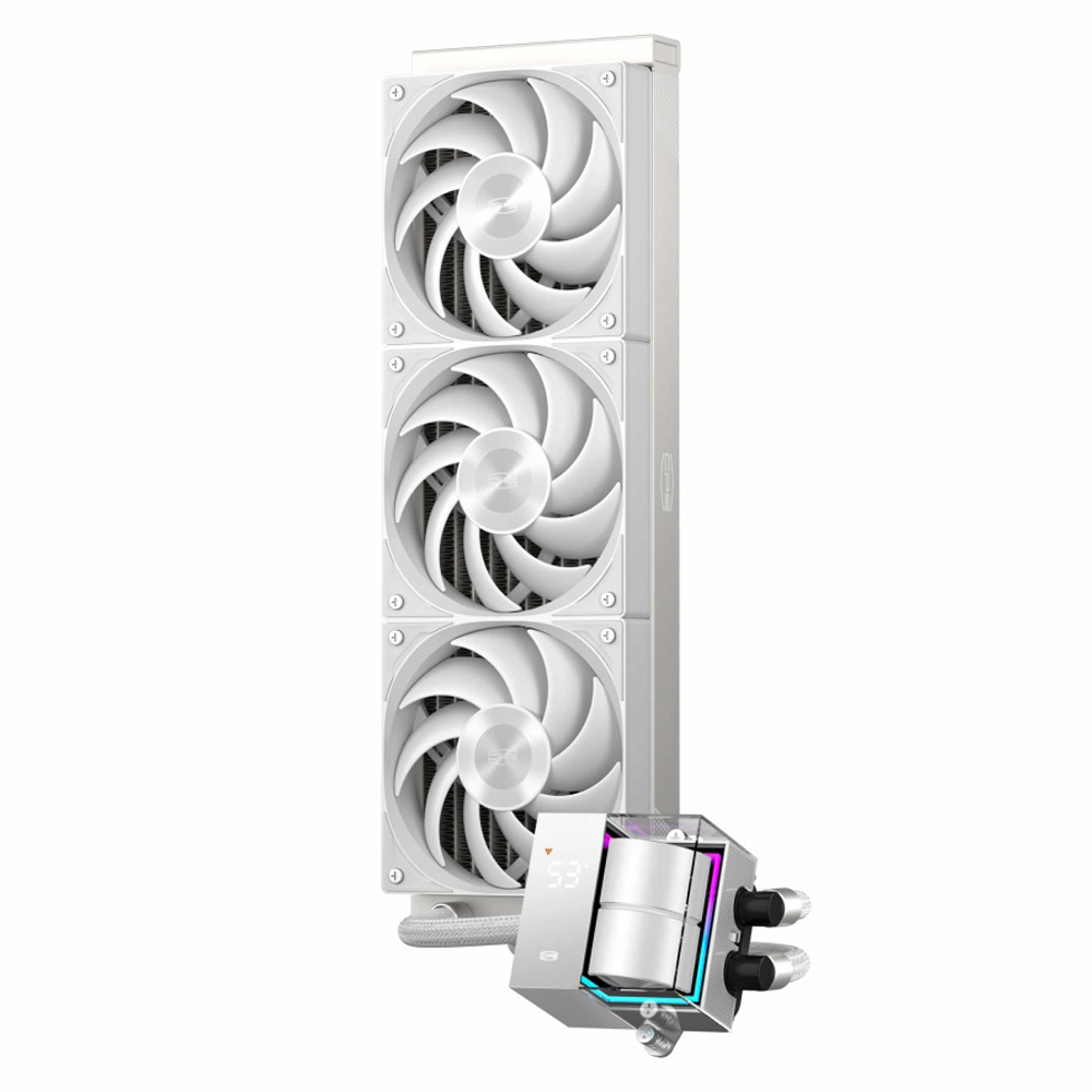 Cooler PCCooler DS360, skt. Intel si AMD, racire cu lichid, 3 x 120mm, 500 – 2200 RPM, alb