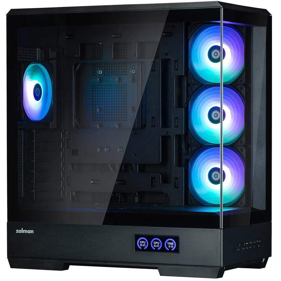 Carcasa computer Zalman P50 DS, Neagra, Middle Tower