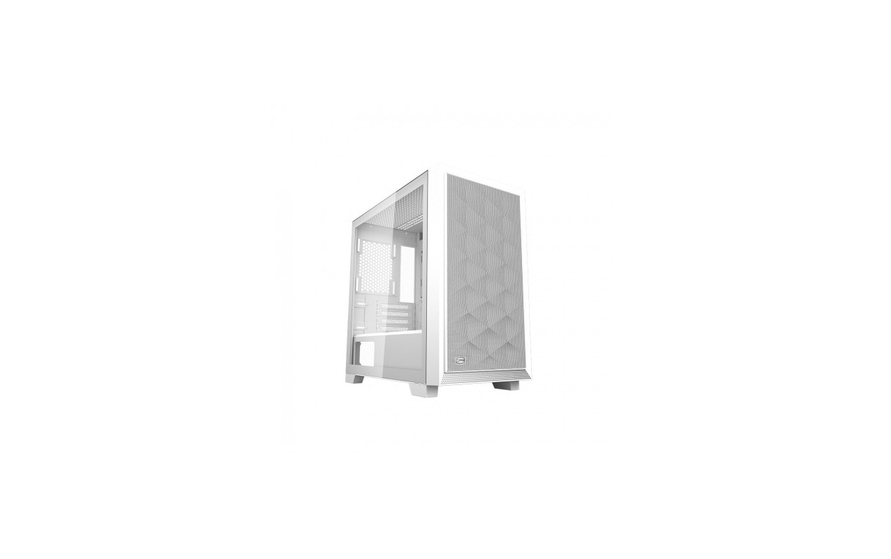 Carcasa PCCooler „C3 D310”, middle tower, gaming, fara sursa, suporta 7xfan, PSU shroud, USB 3.1 gen 1 x 2, audio, mic, 4 sloturi expansiune, alb