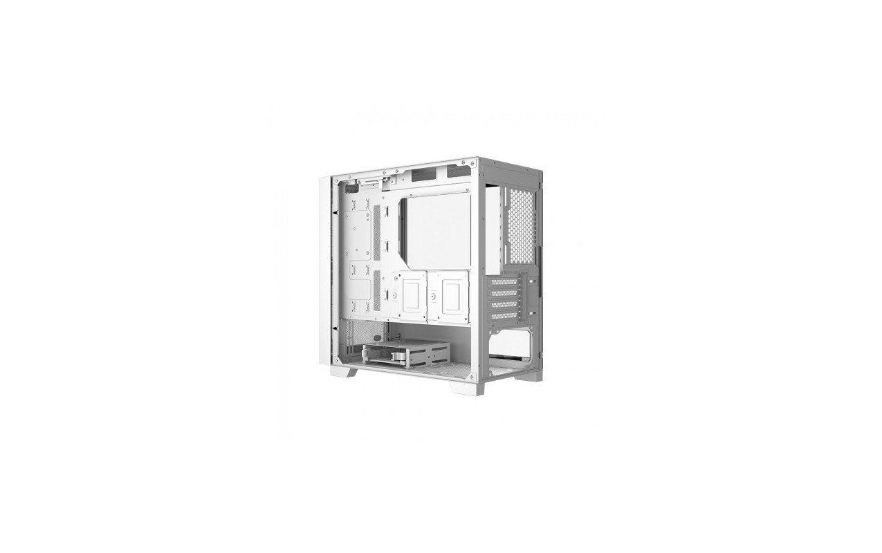 Carcasa PCCooler „C3 D310”, middle tower, gaming, fara sursa, suporta 7xfan, PSU shroud, USB 3.1 gen 1 x 2, audio, mic, 4 sloturi expansiune, alb