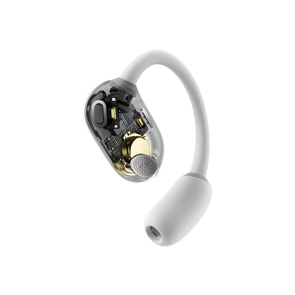 Casti Open-Ear Baseus Eli Sport 1, TWS, Bluetooth 5.3, Autonomie 30 ore, Alb