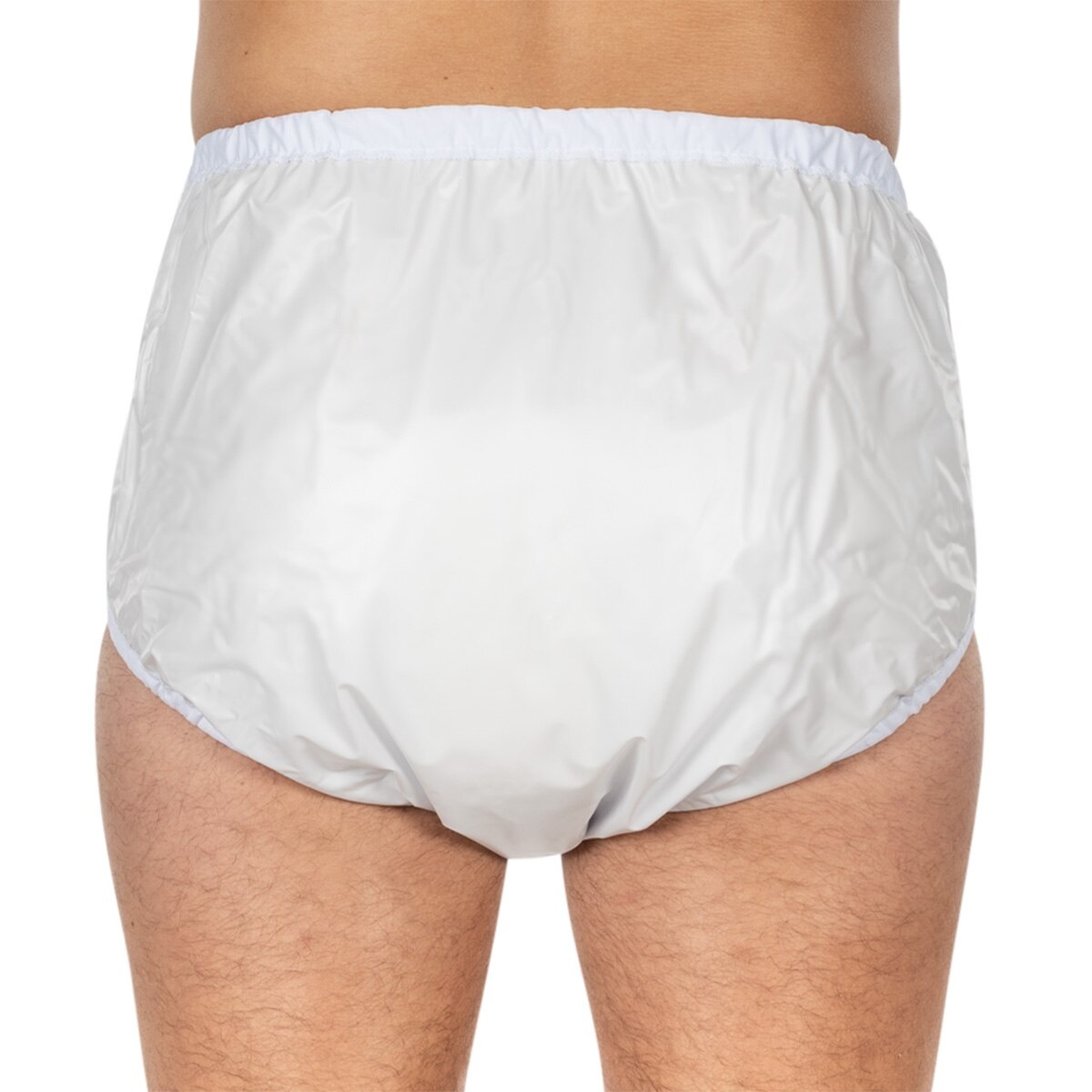 Chilot incontinenta nivel 4/5, Suprima, Unisex, PVC/Poliester, Alb, Mar 38, cu capse laterale