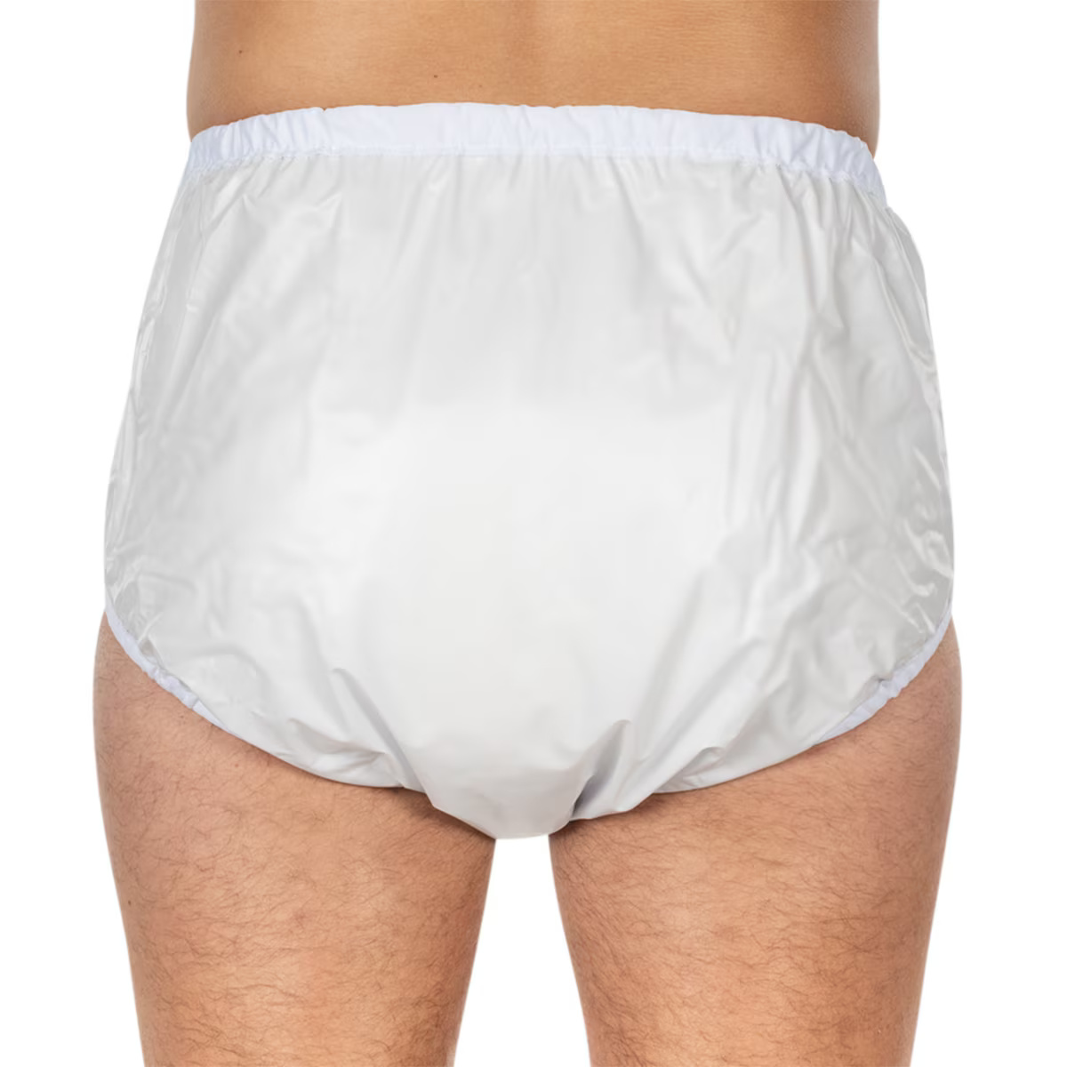 Chilot incontinenta nivel 4/5, Suprima, Unisex, PVC/Poliester, Alb, Mar 48, cu capse laterale